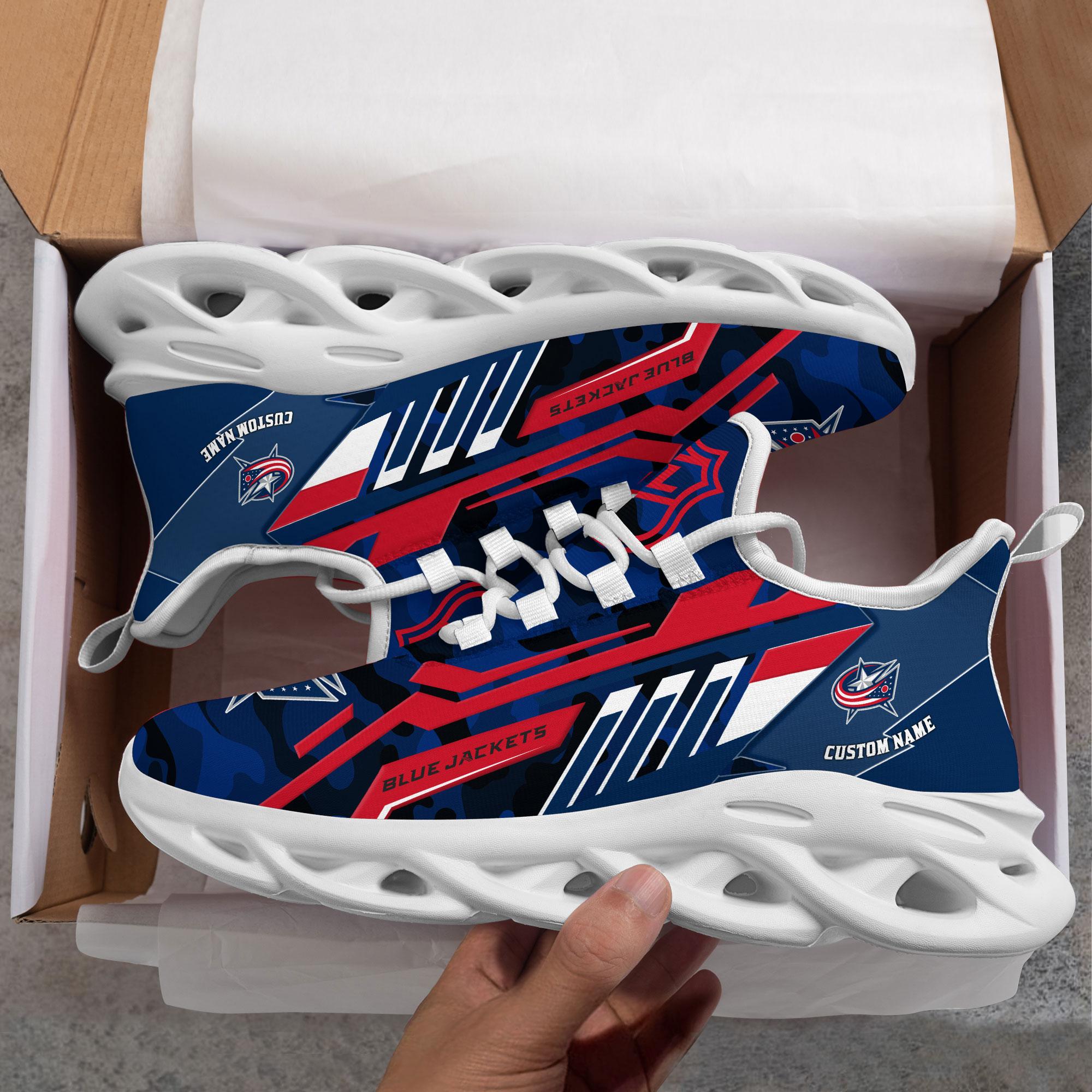 Personalized Columbus Blue Jackets Max Soul Shoes Sneakers for Men And Women – Casual Shoes, Streetwear Shoes