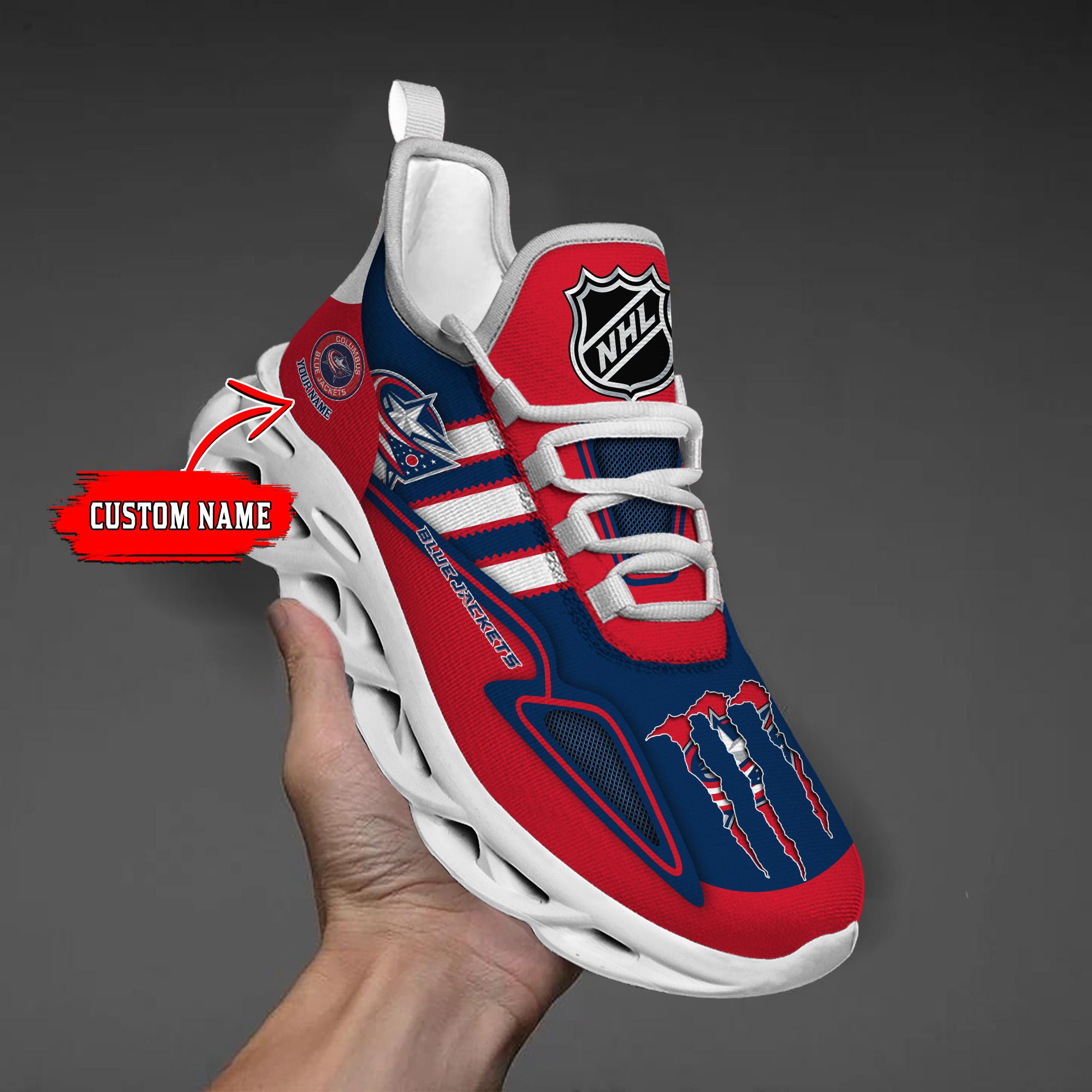 Personalized Columbus Blue Jackets Max Soul Shoes Sneakers for Men And Women – Casual Shoes, Streetwear Shoes