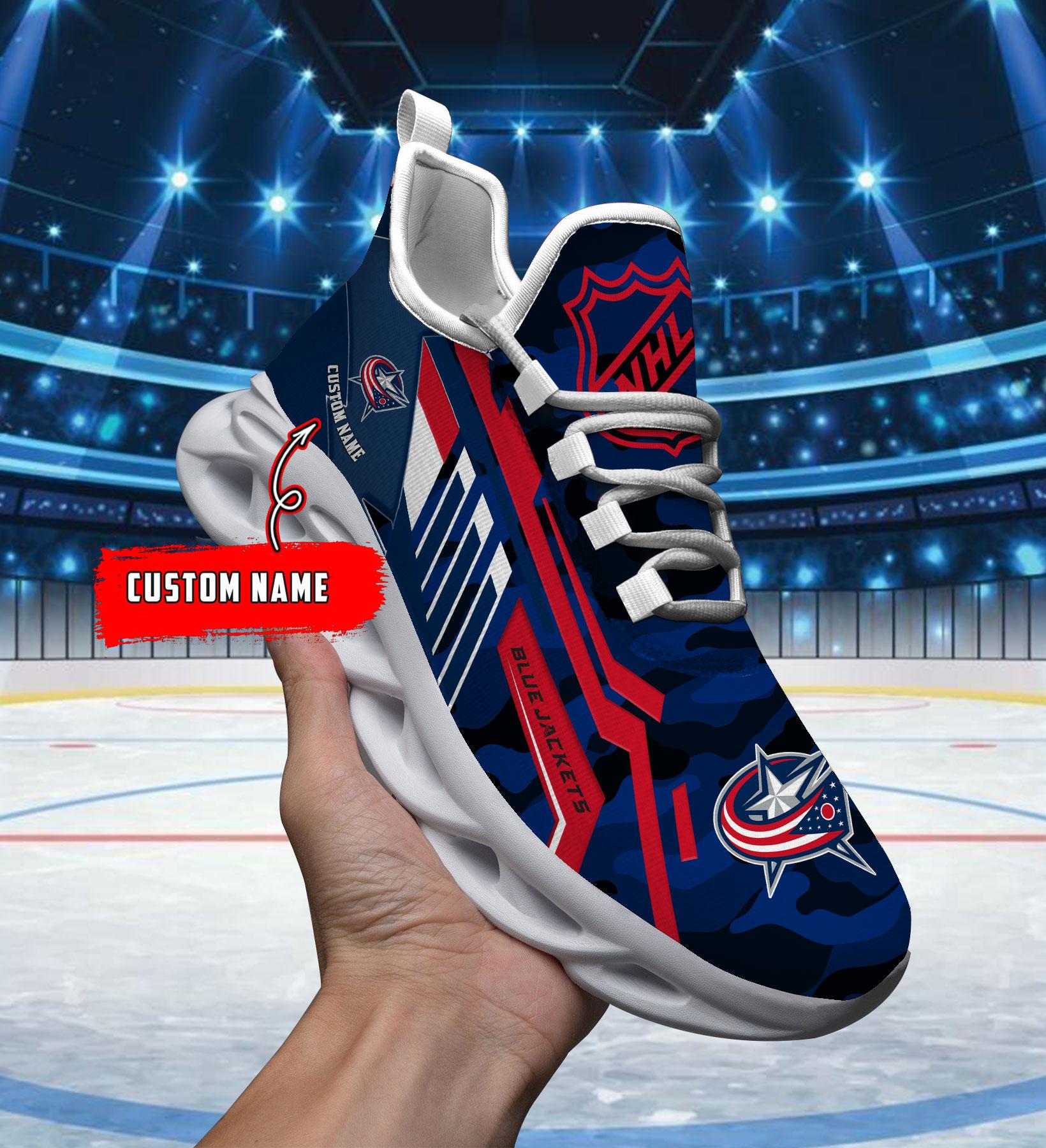 Personalized Columbus Blue Jackets Max Soul Shoes Sneakers for Men And Women – Casual Shoes, Streetwear Shoes - Image 5