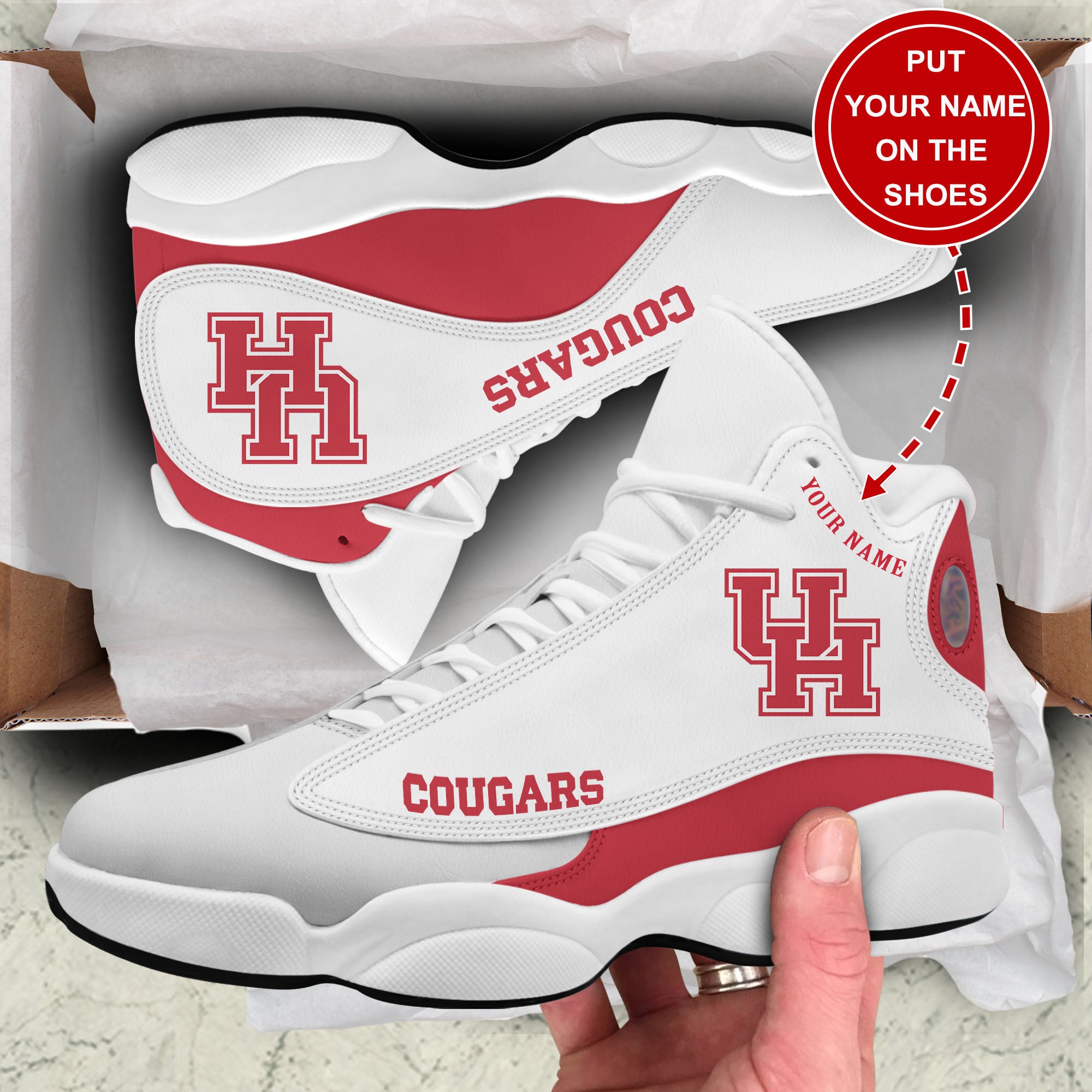 Personalized Cougars JD13 Sneakers Shoes for Men & Women | Personalized Gift for Style Lovers
