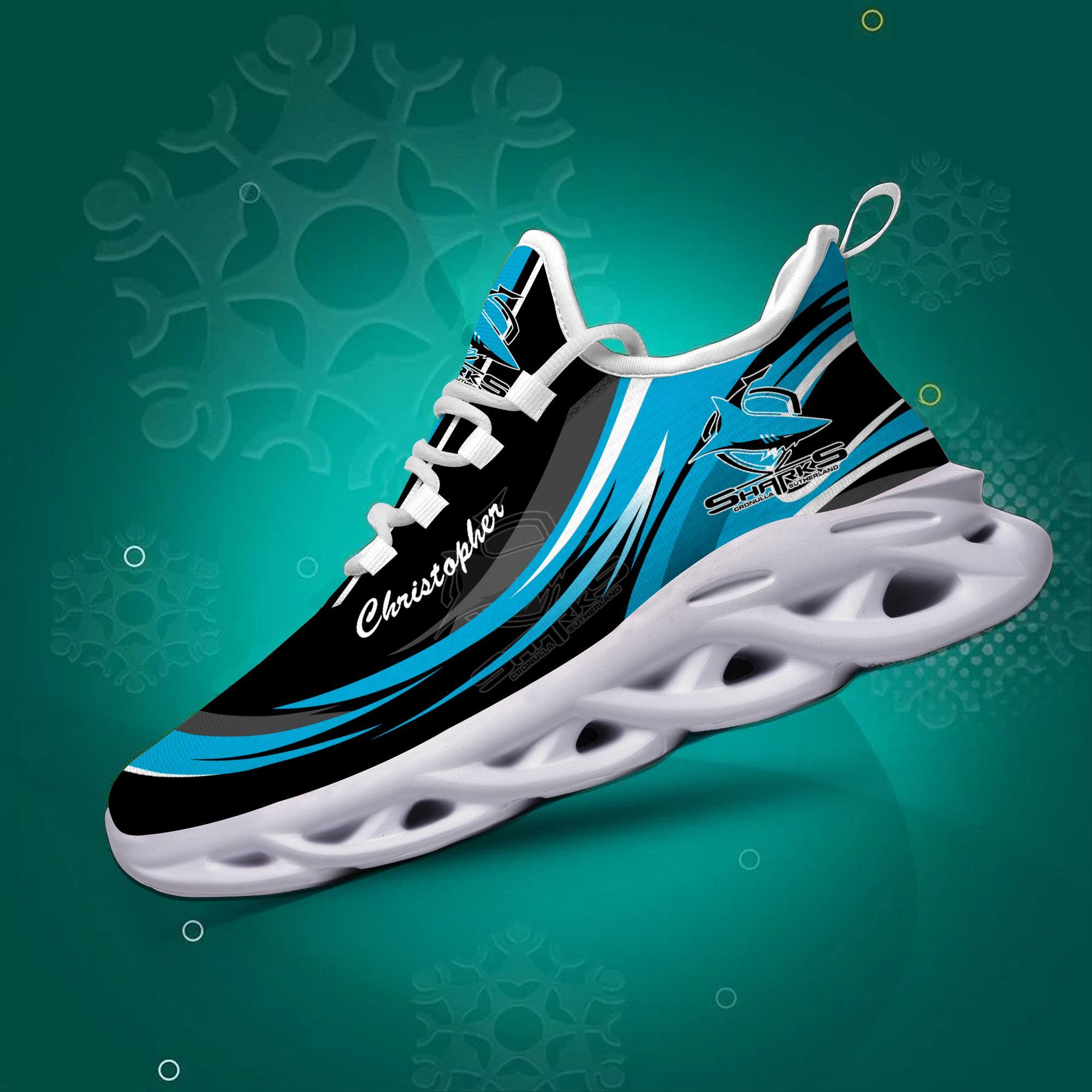 Personalized Cronulla Sharks Max Soul Shoes Sneakers for Men And Women – NHL Hockey Fan Shoes, Team Sneakers - Image 3