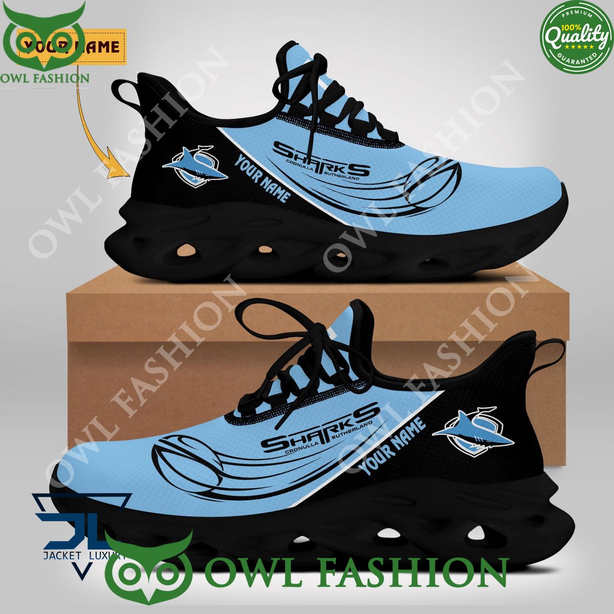 Personalized Cronulla Sharks Max Soul Shoes Sneakers for Men And Women – NHL Hockey Fan Shoes, Team Sneakers - Image 4