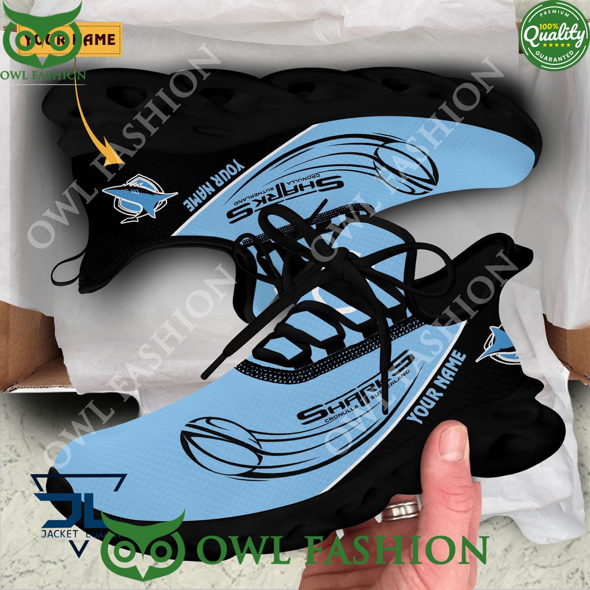 Personalized Cronulla Sharks Max Soul Shoes Sneakers for Men And Women – NHL Hockey Fan Shoes, Team Sneakers - Image 5