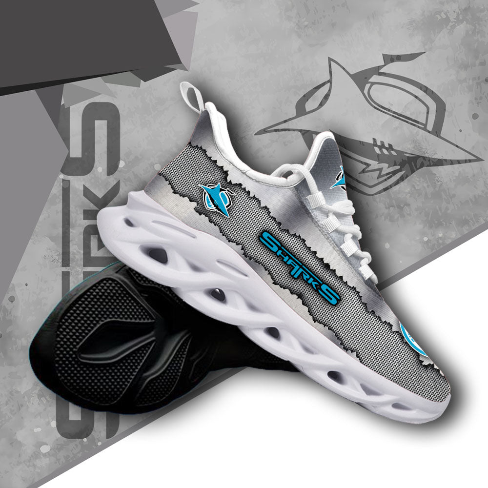 Personalized Cronulla-Sutherland Sharks NRL Max Soul Shoes Sneakers for Men And Women – NHL Hockey Fan Shoes, Team Sneakers - Image 3