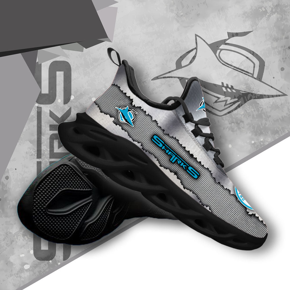 Personalized Cronulla-Sutherland Sharks NRL Max Soul Shoes Sneakers for Men And Women – NHL Hockey Fan Shoes, Team Sneakers - Image 4
