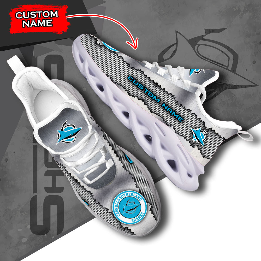 Personalized Cronulla-Sutherland Sharks NRL Max Soul Shoes Sneakers for Men And Women – NHL Hockey Fan Shoes, Team Sneakers - Image 6