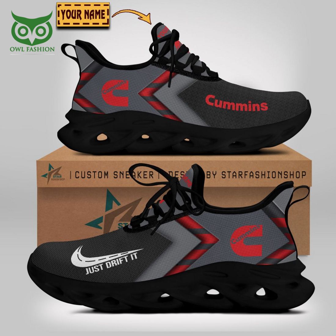 Personalized Cummins Inc Max Soul Shoes Sneakers for Men And Women – Car Shoes, Racing Sneakers