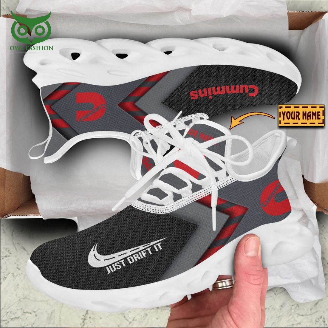 Personalized Cummins Inc Max Soul Shoes Sneakers for Men And Women – Car Shoes, Racing Sneakers - Image 4