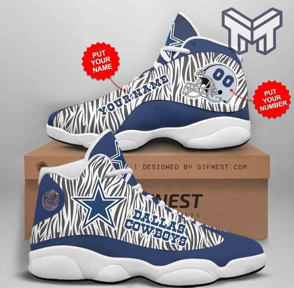 Personalized Dallas Cowboys JD13 Sneakers Shoes for Men & Women | Custom Fan Gift