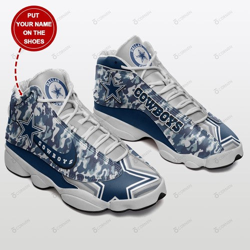 Personalized Dallas Cowboys JD13 Sneakers Shoes for Men & Women | Custom Fan Gift