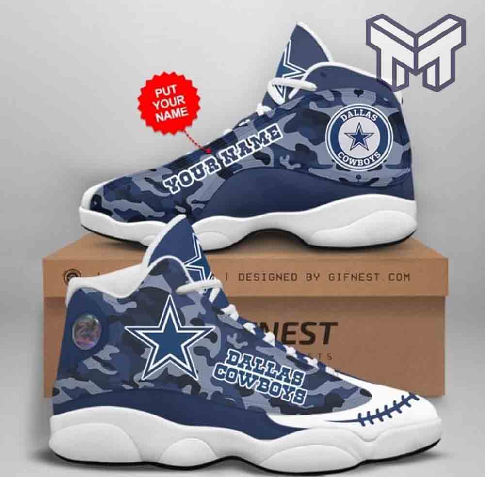 Personalized Dallas Cowboys JD13 Sneakers Shoes for Men & Women | Custom Fan Gift