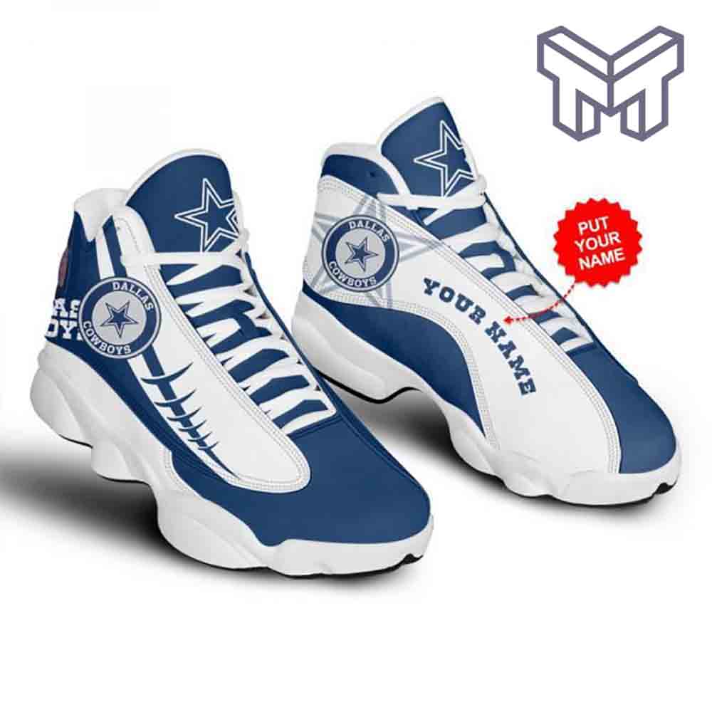 Personalized Dallas Cowboys JD13 Sneakers Shoes for Men & Women | Custom Fan Gift