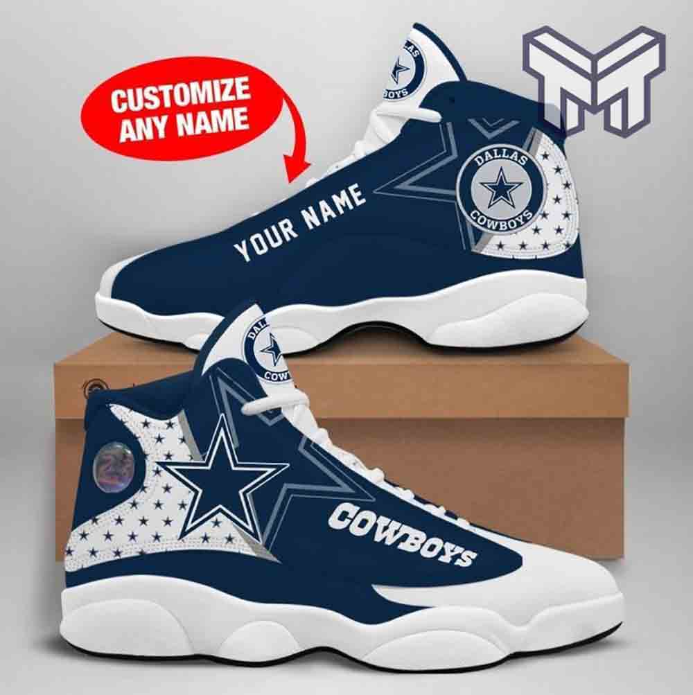 Personalized Dallas Cowboys JD13 Sneakers Shoes for Men & Women | Custom Fan Gift