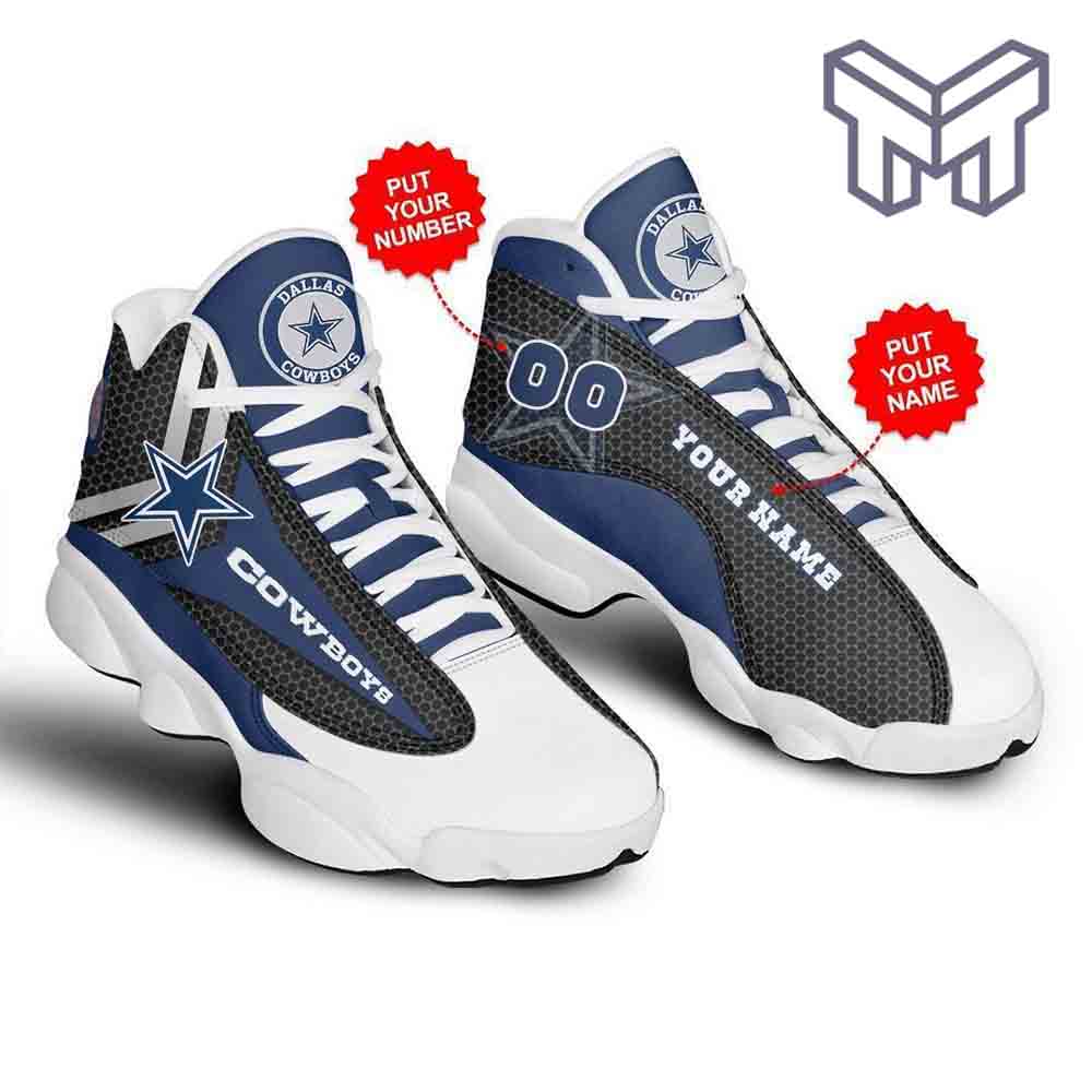 Personalized Dallas Cowboys JD13 Sneakers Shoes for Men & Women | Custom Fan Gift