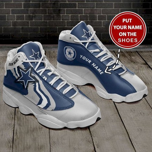 Personalized Dallas Cowboys JD13 Sneakers Shoes for Men & Women | Custom Fan Gift