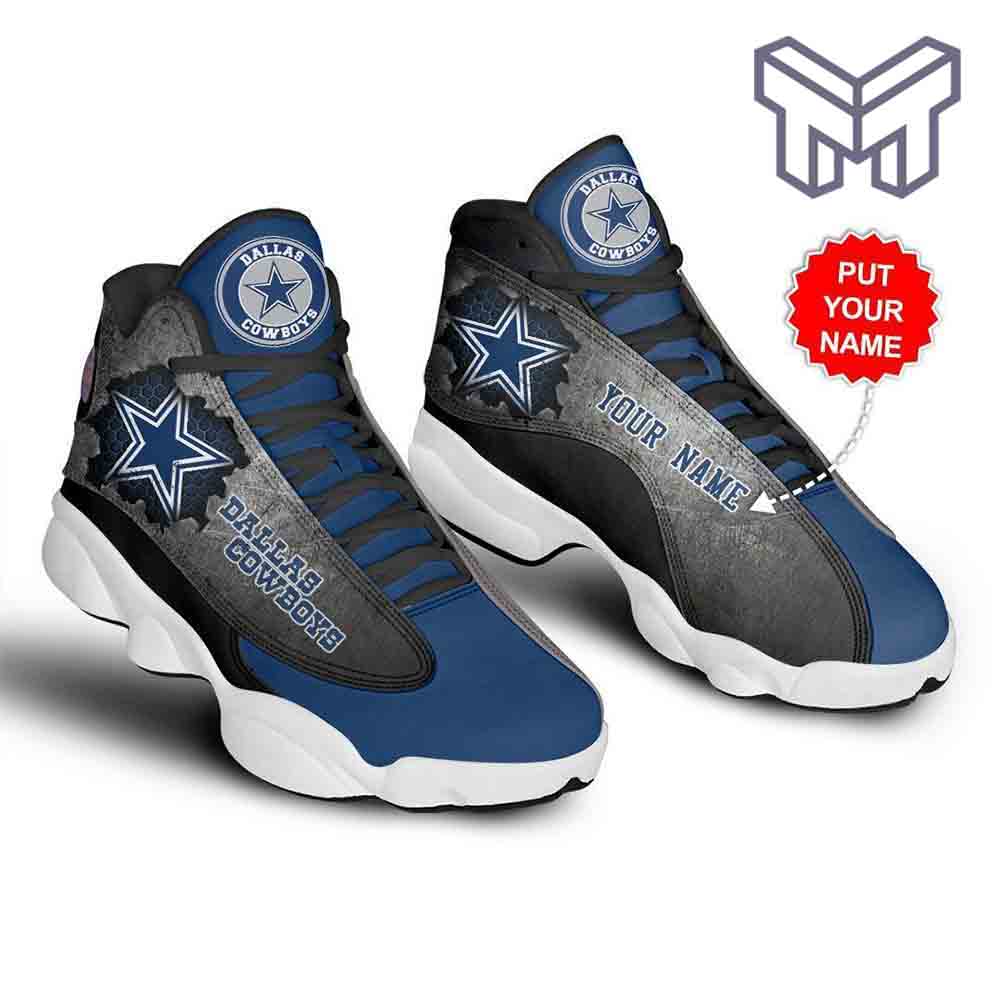 Personalized Dallas Cowboys JD13 Sneakers Shoes for Men & Women | Custom Fan Gift