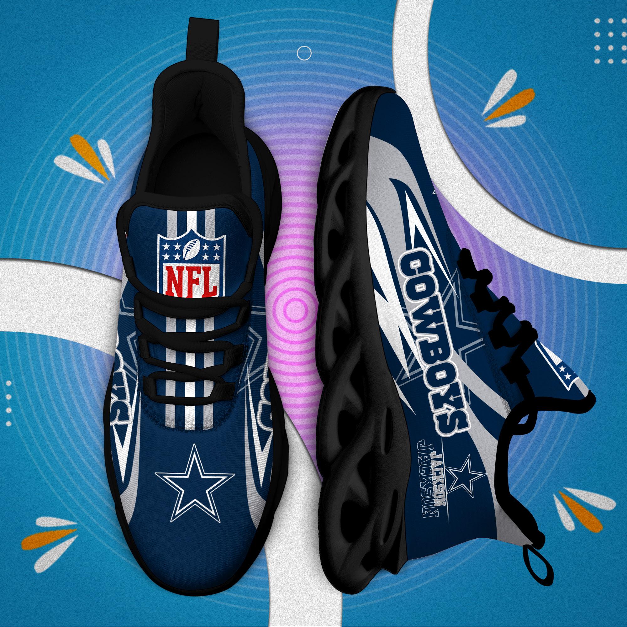 Personalized Dallas Cowboys Max Soul Shoes Sneakers for Men And Women – NFL Football Fan Shoes, Team Sneakers - Image 5