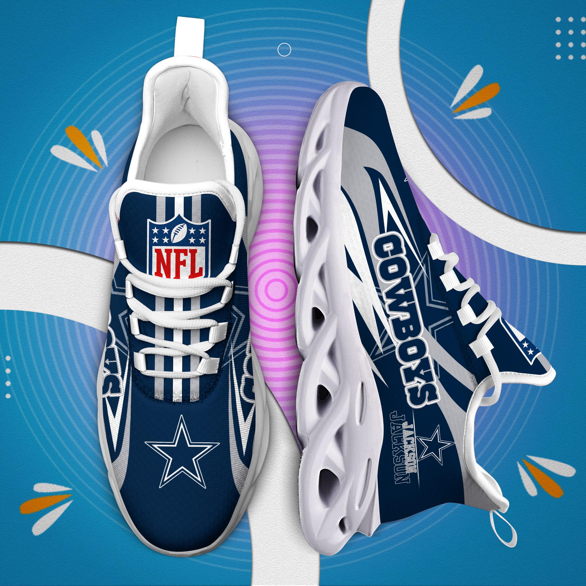 Personalized Dallas Cowboys Max Soul Shoes Sneakers for Men And Women – NFL Football Fan Shoes, Team Sneakers - Image 3