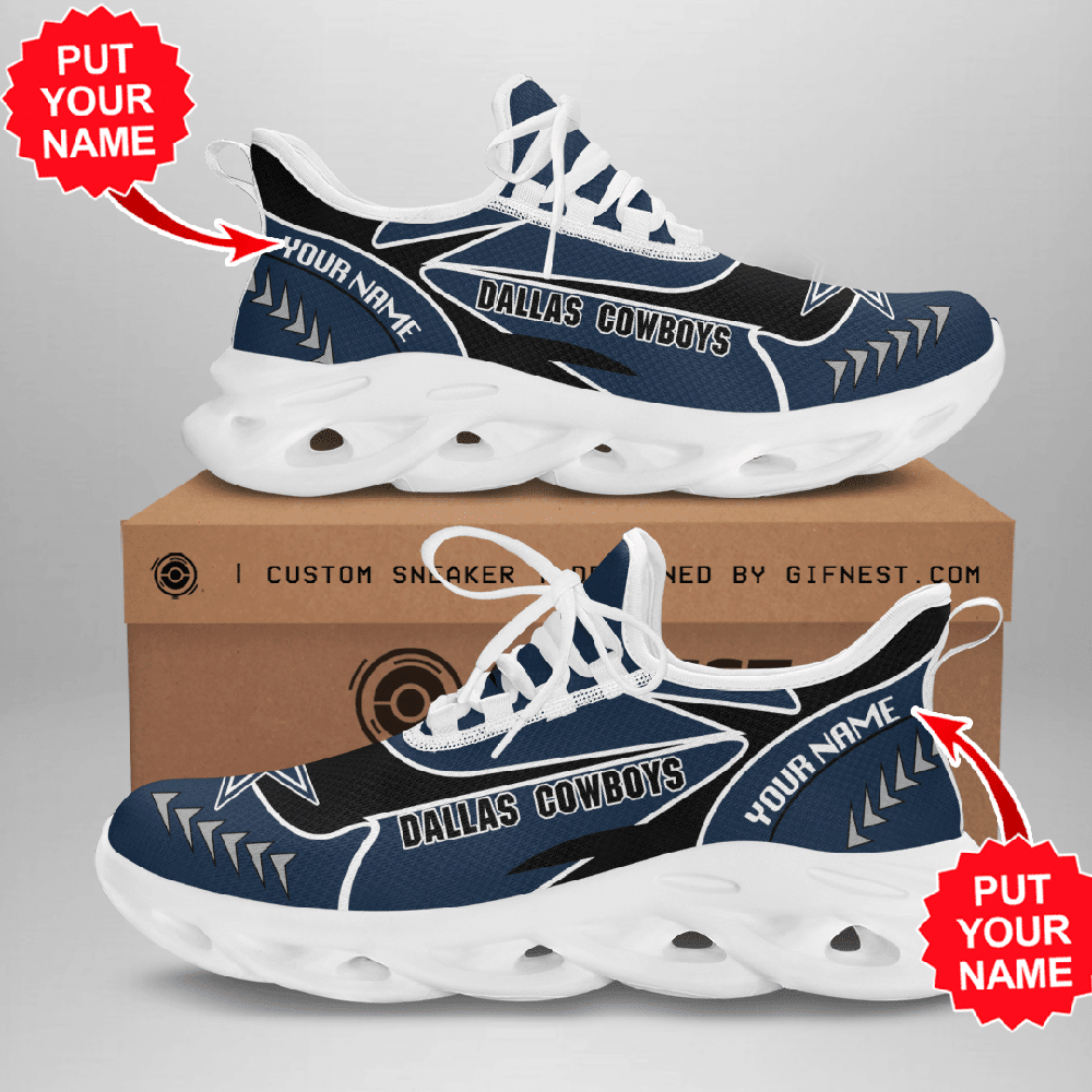 Personalized Dallas Cowboys Max Soul Shoes Sneakers for Men And Women – NFL Football Fan Shoes, Team Sneakers