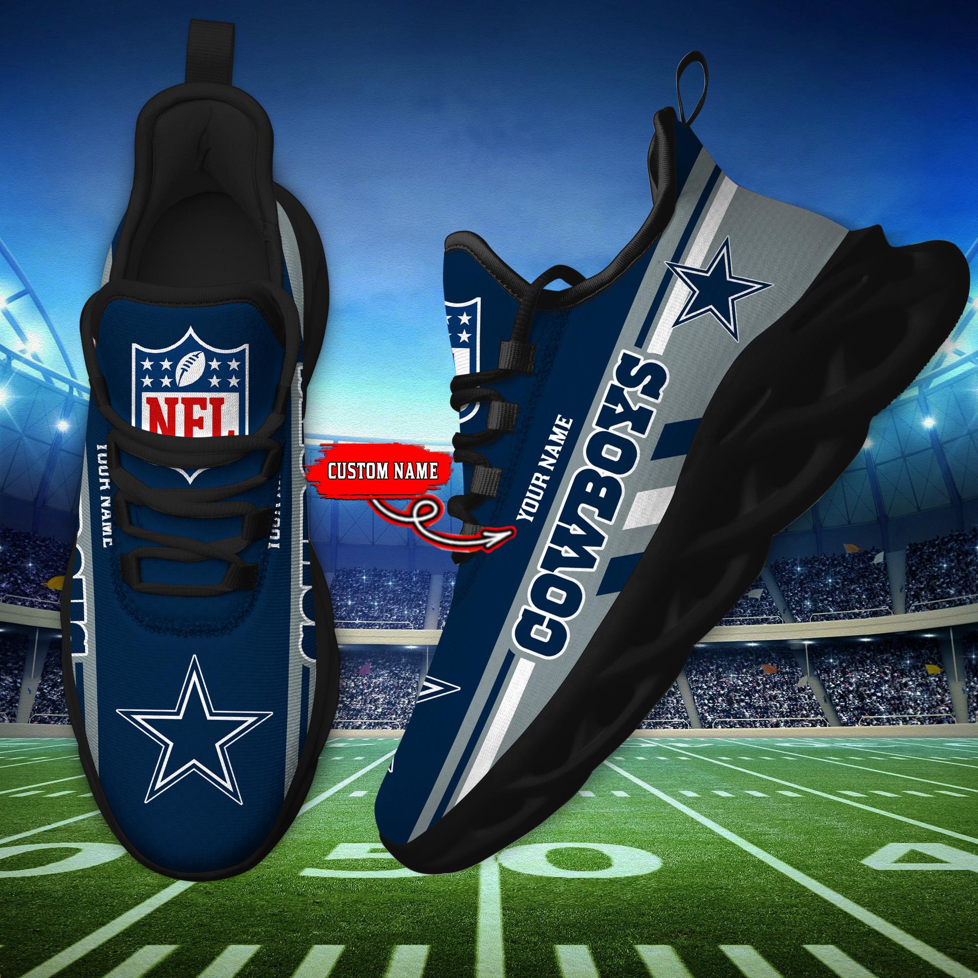 Personalized Dallas Cowboys Max Soul Shoes Sneakers for Men And Women – NFL Football Fan Shoes, Team Sneakers - Image 5