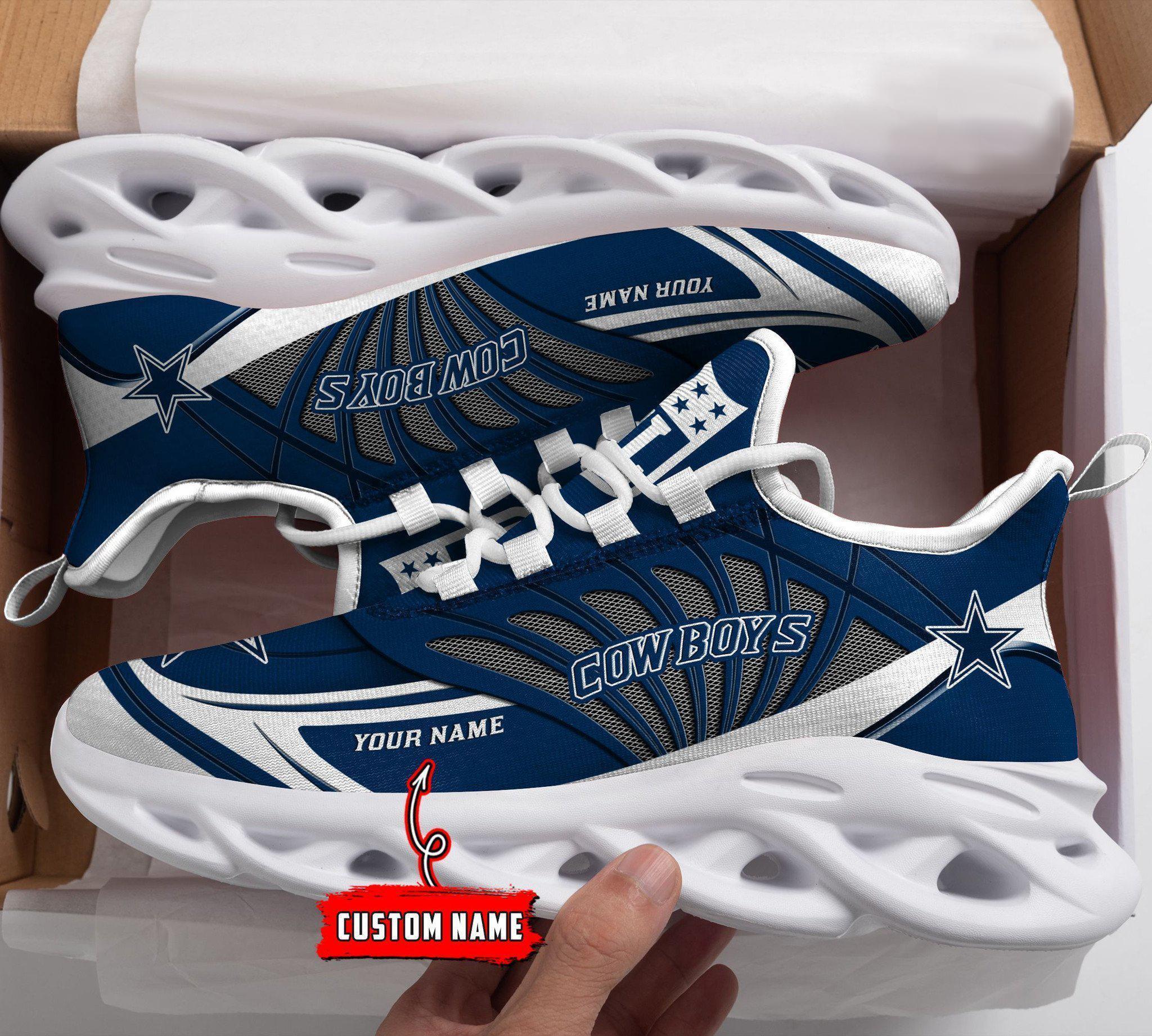 Personalized Dallas Cowboys Max Soul Shoes Sneakers for Men And Women – NFL Football Fan Shoes, Team Sneakers