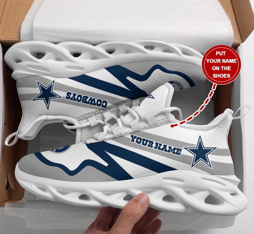 Personalized Dallas Cowboys Max Soul Shoes Sneakers for Men And Women – NFL Football Fan Shoes, Team Sneakers