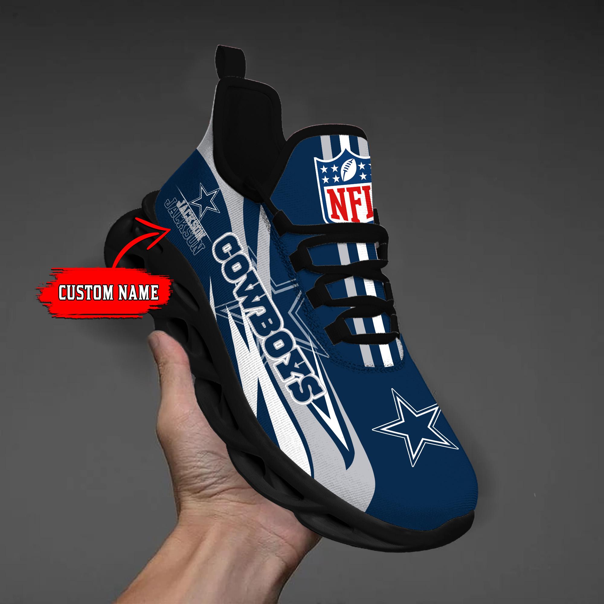 Personalized Dallas Cowboys Max Soul Shoes Sneakers for Men And Women – NFL Football Fan Shoes, Team Sneakers - Image 4
