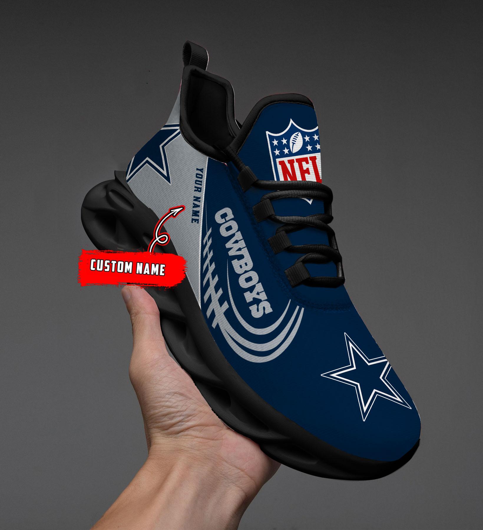 Personalized Dallas Cowboys Max Soul Shoes Sneakers for Men And Women – NFL Football Fan Shoes, Team Sneakers