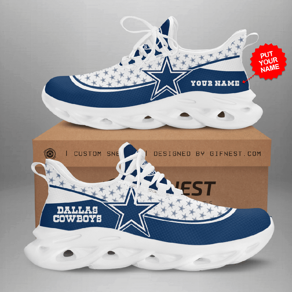 Personalized Dallas Cowboys Max Soul Shoes Sneakers for Men And Women – NFL Football Fan Shoes, Team Sneakers