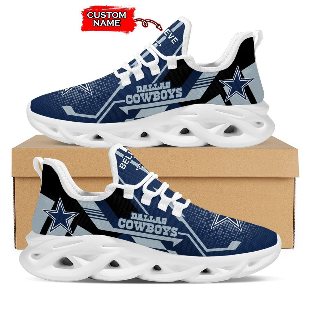 Personalized Dallas Cowboys Max Soul Shoes Sneakers for Men And Women – NFL Football Fan Shoes, Team Sneakers