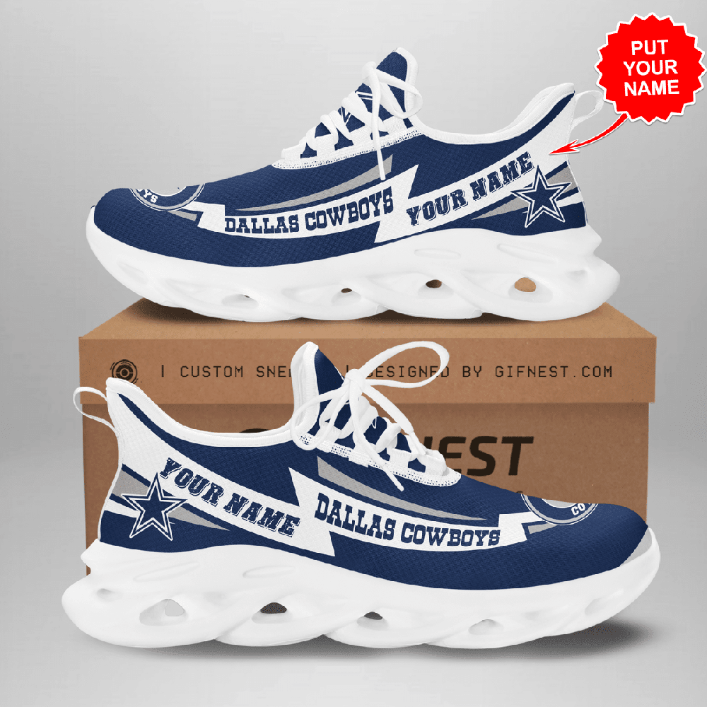 Personalized Dallas Cowboys Max Soul Shoes Sneakers for Men And Women – NFL Football Fan Shoes, Team Sneakers