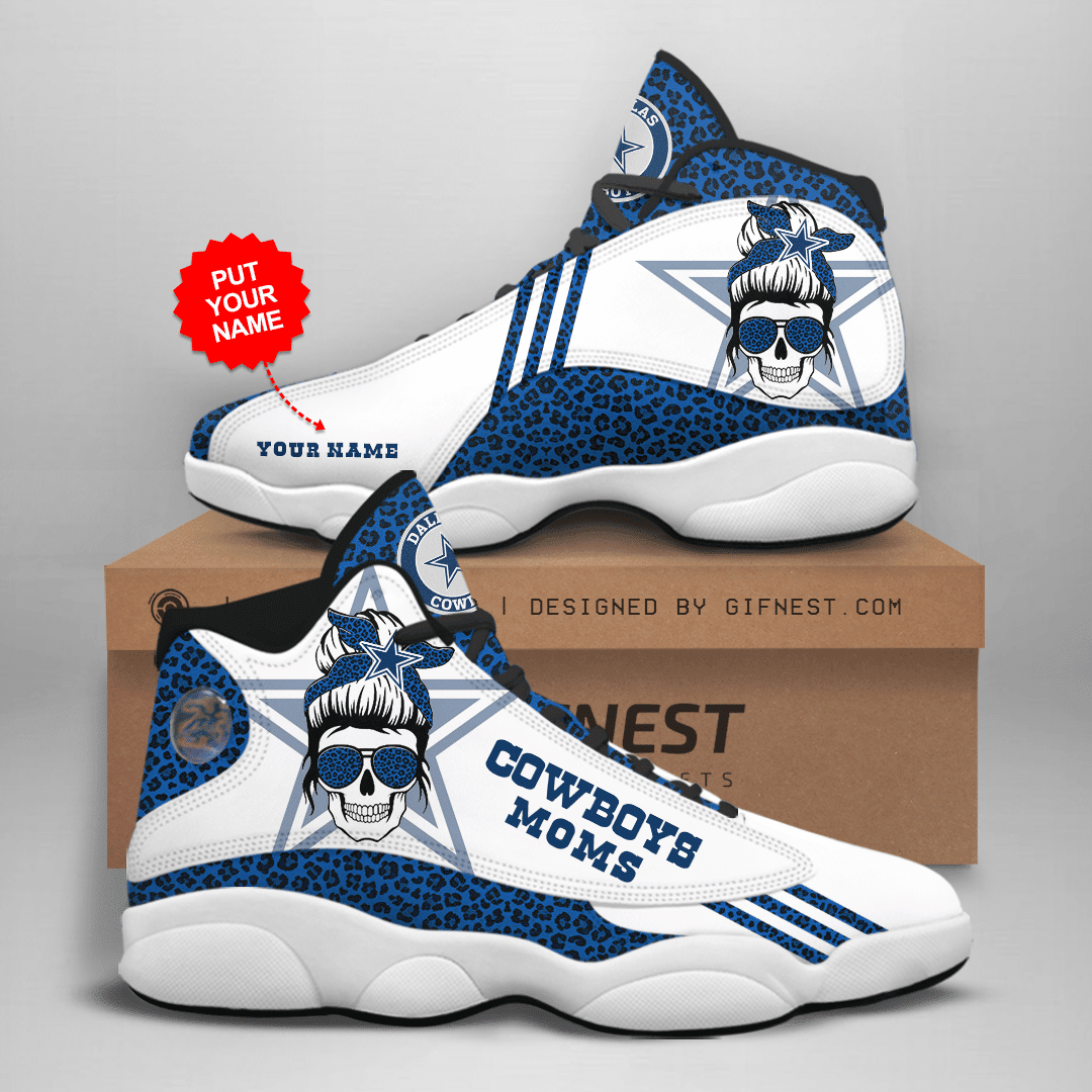 Personalized Dallas Cowboys NFL JD13 Sneakers Shoes for Men & Women | Custom Fan Gift