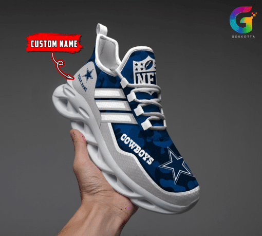 Personalized Dallas Cowboys NFL Max Soul Shoes Sneakers for Men And Women – NFL Football Fan Shoes, Team Sneakers - Image 3
