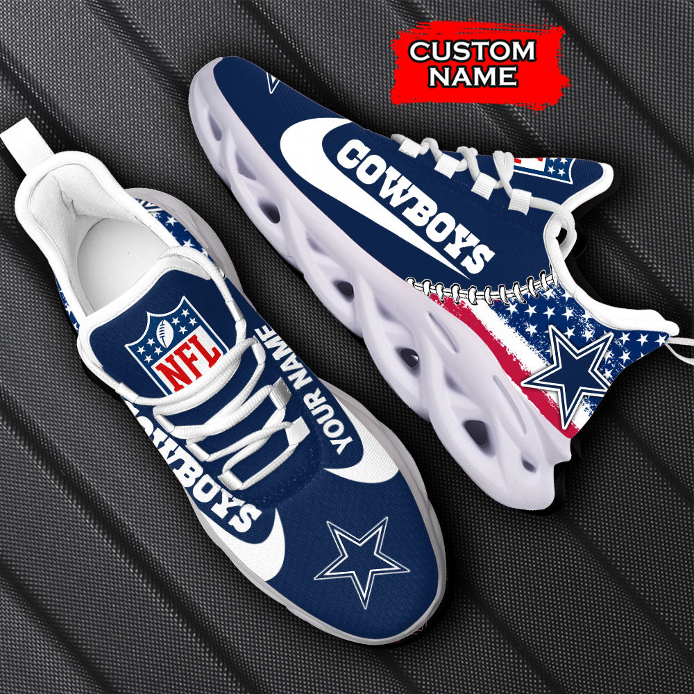 Personalized Dallas Cowboys NFL Max Soul Shoes Sneakers for Men And Women – NFL Football Fan Shoes, Team Sneakers - Image 6