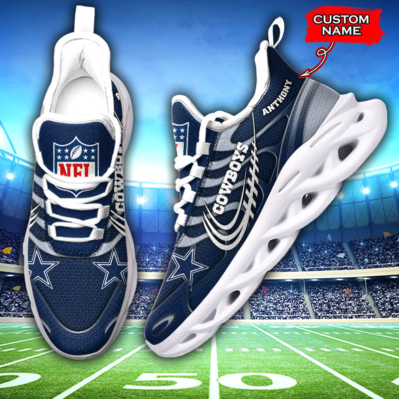 Personalized Dallas Cowboys NFL Max Soul Shoes Sneakers for Men And Women – NFL Football Fan Shoes, Team Sneakers
