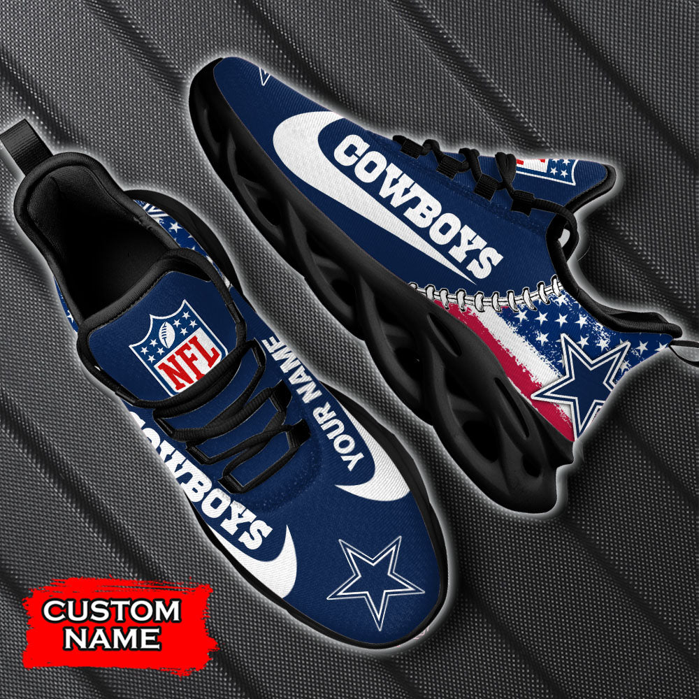 Personalized Dallas Cowboys NFL Max Soul Shoes Sneakers for Men And Women – NFL Football Fan Shoes, Team Sneakers - Image 5