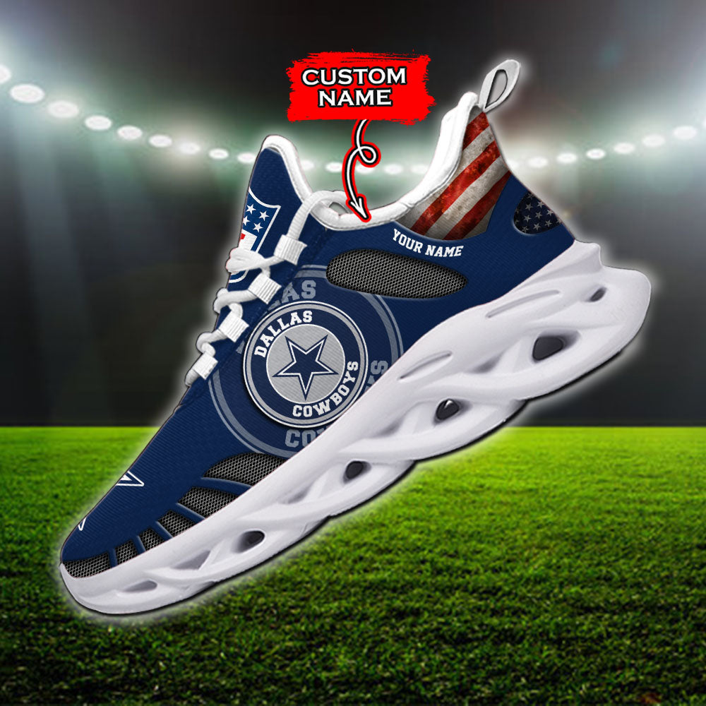 Personalized Dallas Cowboys NFL Max Soul Shoes Sneakers for Men And Women – NFL Football Fan Shoes, Team Sneakers