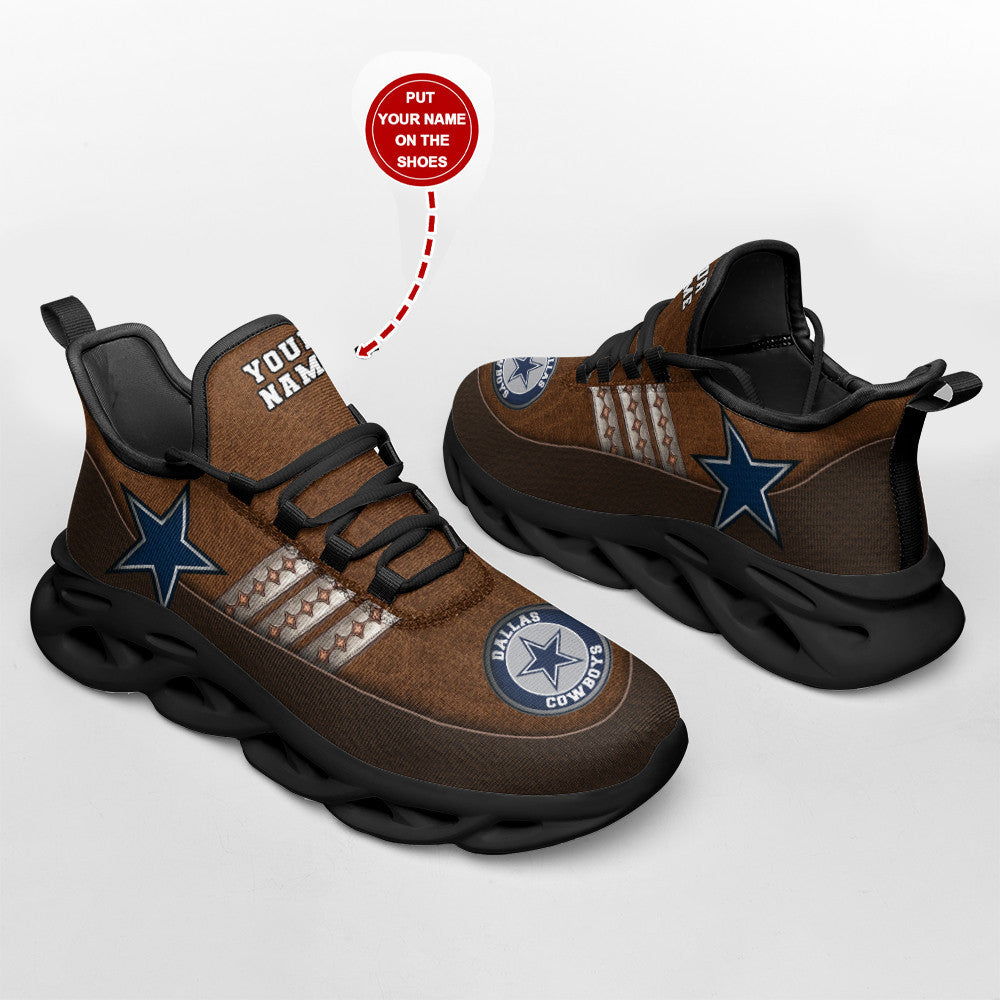 Personalized Dallas Cowboys NFL Max Soul Shoes Sneakers for Men And Women – NFL Football Fan Shoes, Team Sneakers - Image 4