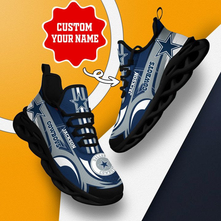 Personalized Dallas Cowboys NFL Max Soul Shoes Sneakers for Men And Women – NFL Football Fan Shoes, Team Sneakers - Image 4