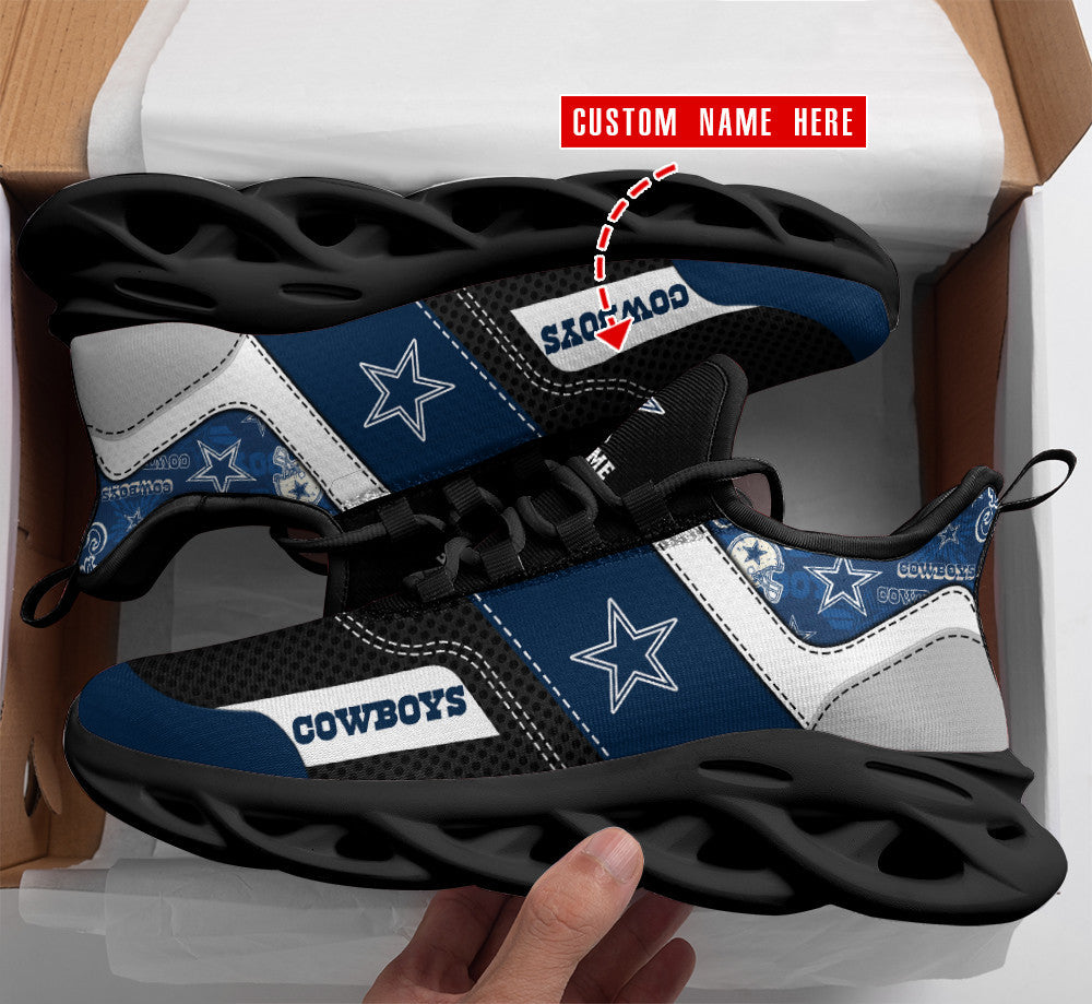 Personalized Dallas Cowboys NFL Max Soul Shoes Sneakers for Men And Women – NFL Football Fan Shoes, Team Sneakers - Image 3