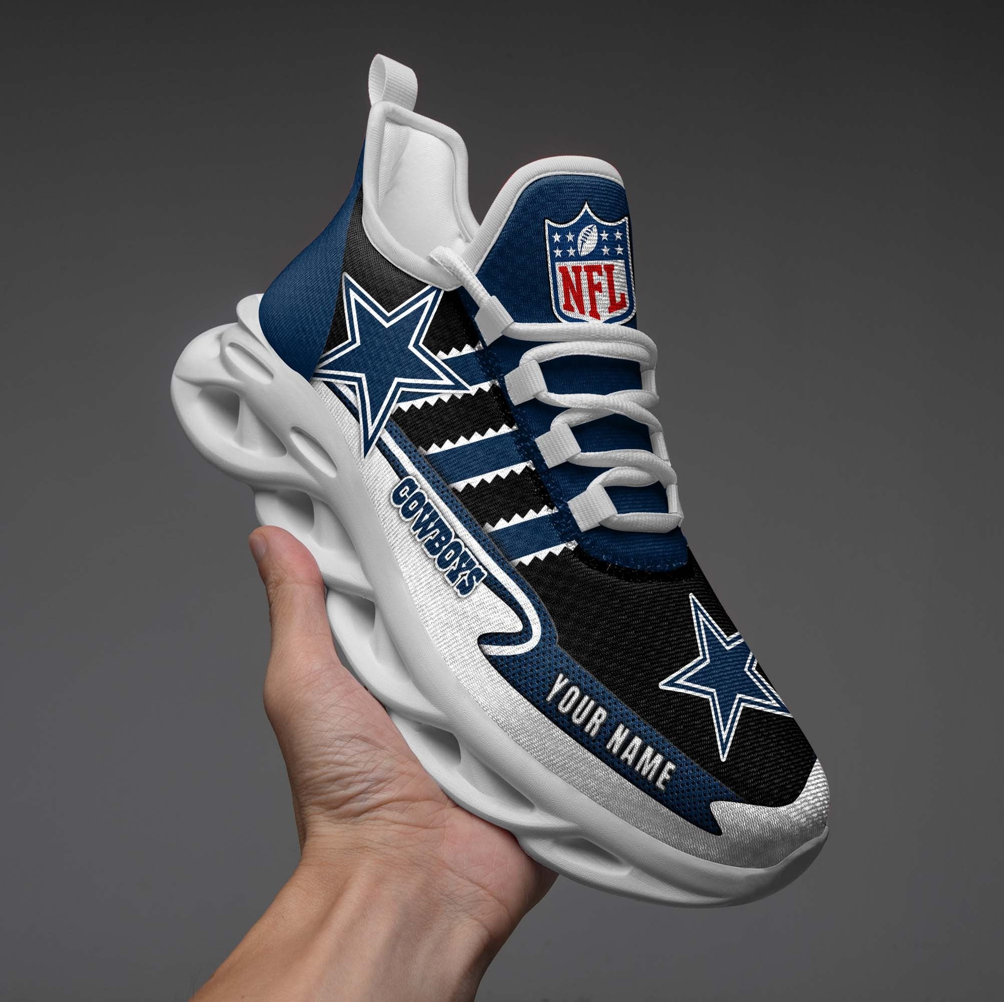 Personalized Dallas Cowboys NFL Max Soul Shoes Sneakers for Men And Women – NFL Football Fan Shoes, Team Sneakers