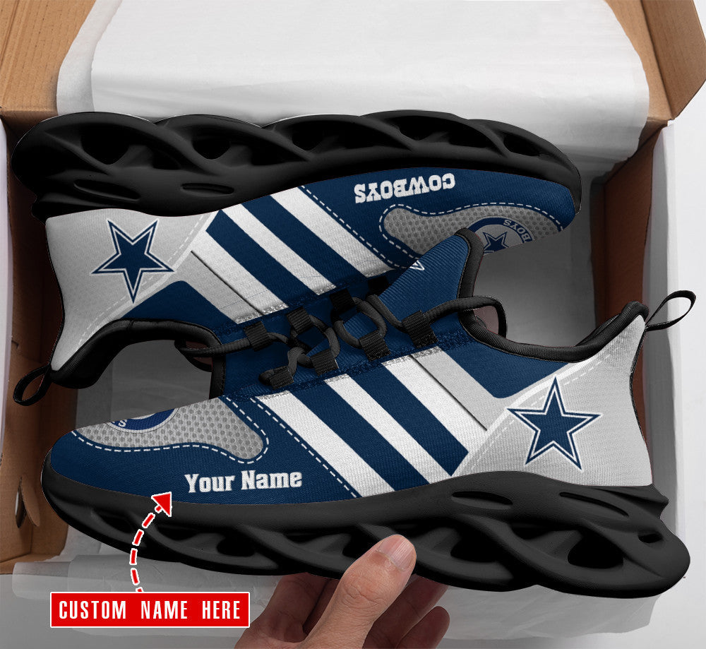 Personalized Dallas Cowboys NFL Max Soul Shoes Sneakers for Men And Women – NFL Football Fan Shoes, Team Sneakers - Image 3