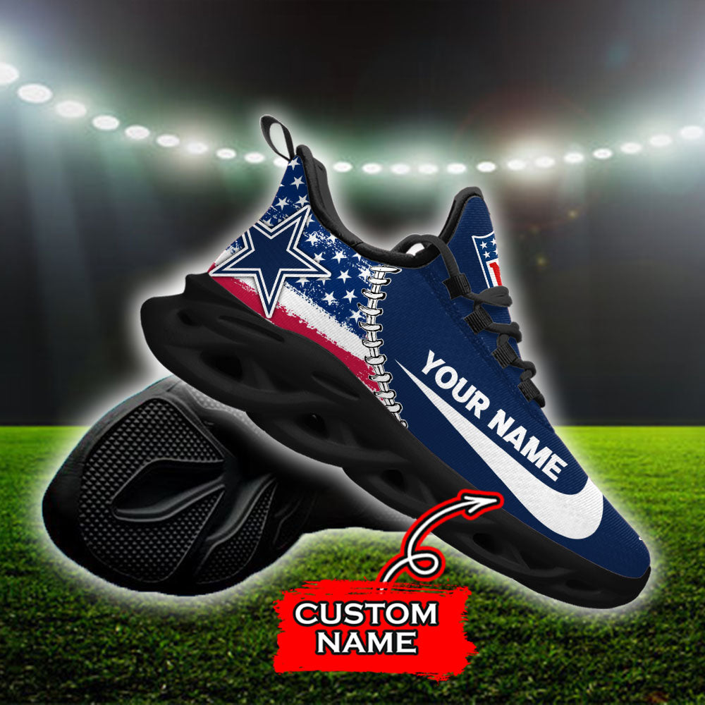 Personalized Dallas Cowboys NFL Max Soul Shoes Sneakers for Men And Women – NFL Football Fan Shoes, Team Sneakers - Image 4