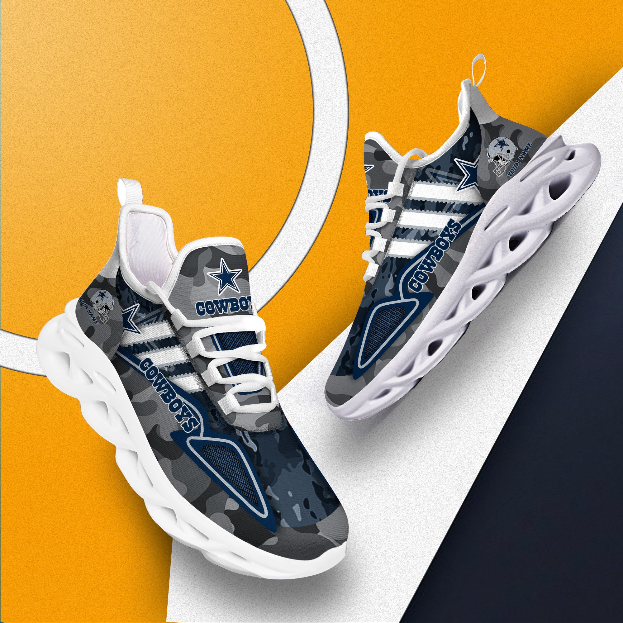 Personalized Dallas Cowboys NFL Max Soul Shoes Sneakers for Men And Women – NFL Football Fan Shoes, Team Sneakers - Image 7