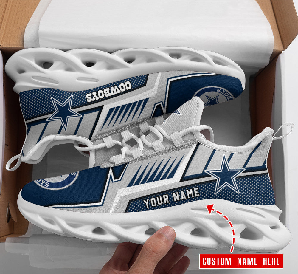 Personalized Dallas Cowboys NFL Max Soul Shoes Sneakers for Men And Women – NFL Football Fan Shoes, Team Sneakers - Image 3