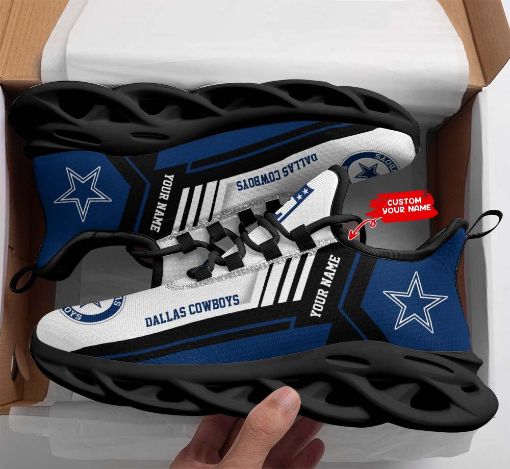 Personalized Dallas Cowboys NFL Max Soul Shoes Sneakers for Men And Women – NFL Football Fan Shoes, Team Sneakers - Image 3