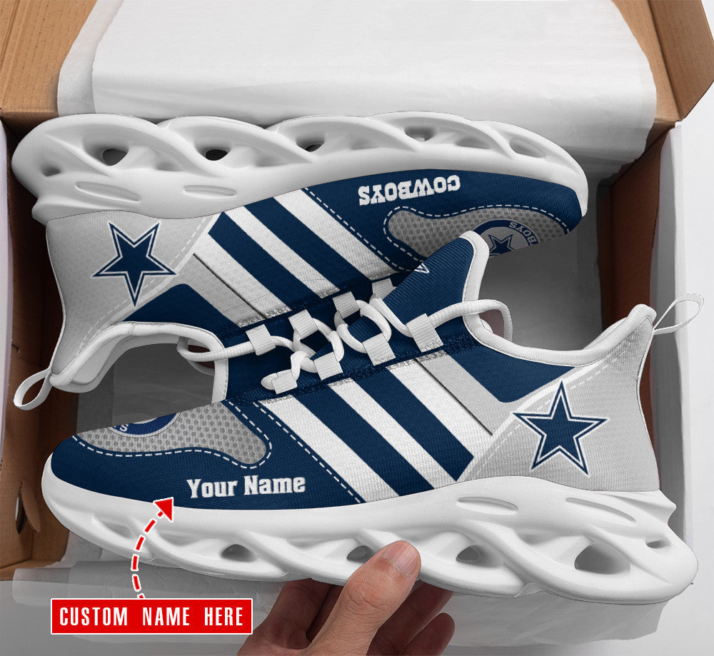 Personalized Dallas Cowboys NFL Max Soul Shoes Sneakers for Men And Women – NFL Football Fan Shoes, Team Sneakers - Image 4