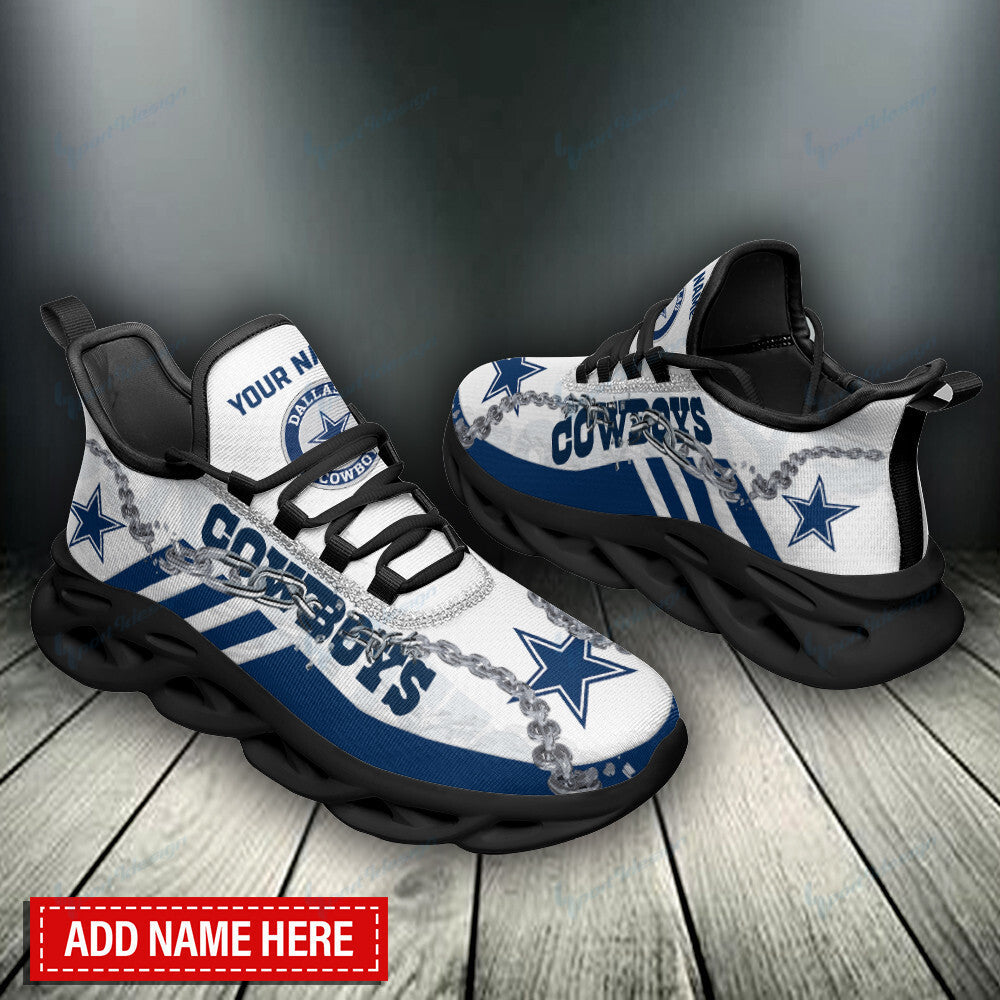 Personalized Dallas Cowboys NFL Max Soul Shoes Sneakers for Men And Women – NFL Football Fan Shoes, Team Sneakers - Image 4