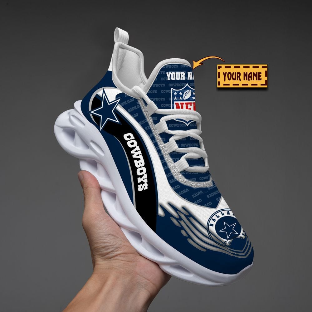 Personalized Dallas Cowboys NFL Max Soul Shoes Sneakers for Men And Women – NFL Football Fan Shoes, Team Sneakers - Image 3