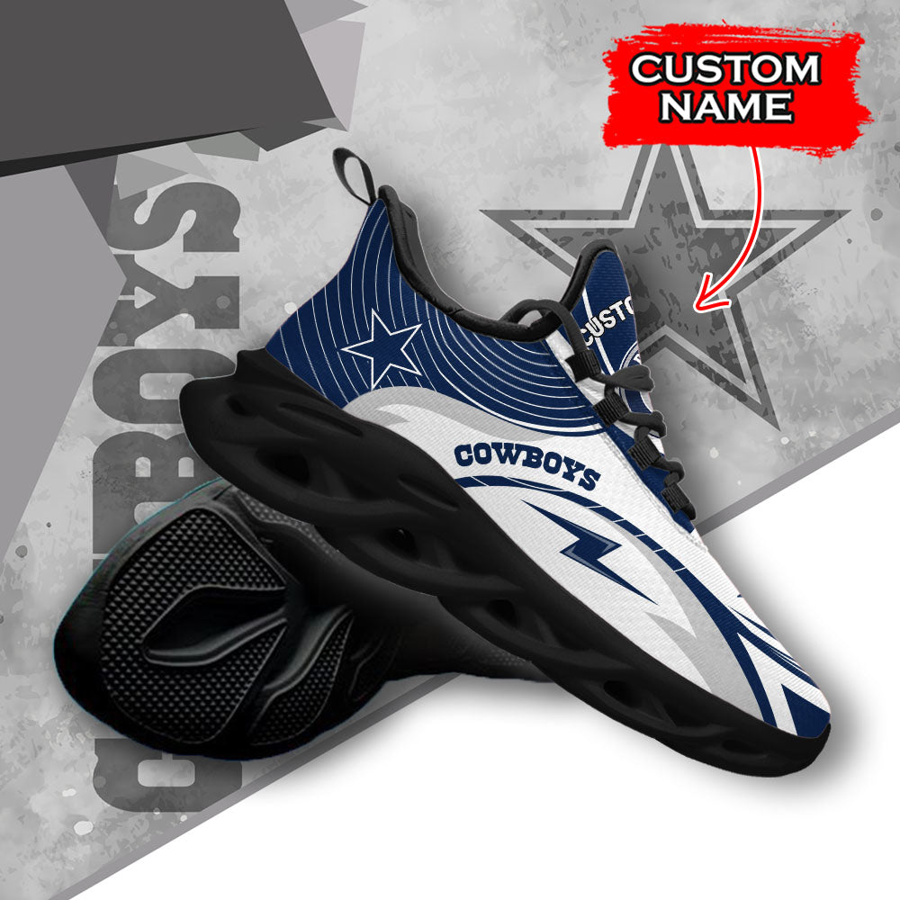 Personalized Dallas Cowboys NFL Max Soul Shoes Sneakers for Men And Women – NFL Football Fan Shoes, Team Sneakers - Image 4